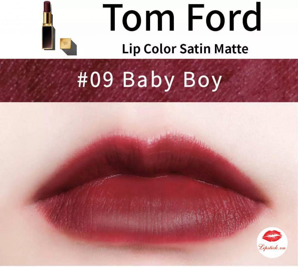 Review Son Tom Ford Baby Boy 09 - Chinh Phục Sắc Đỏ Rượu Đẹp Nhất